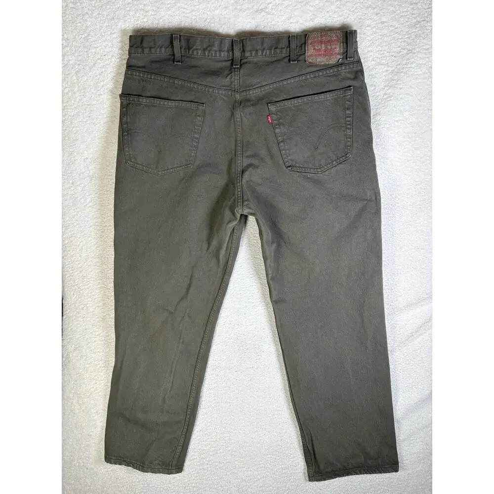 Vintage Levis 550 Jeans Mens 40x32 Green Denim Cotton Relaxed Fit Straight Leg